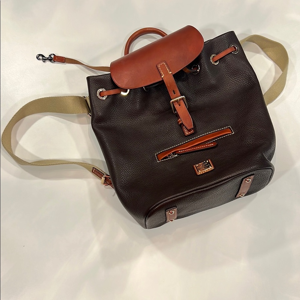 Brown Leather Backpack